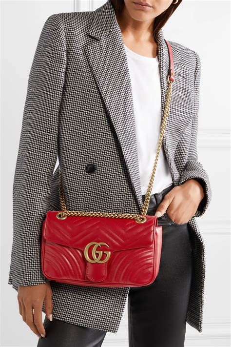 gucci red gg bag|gucci marmont shoulder bag red.